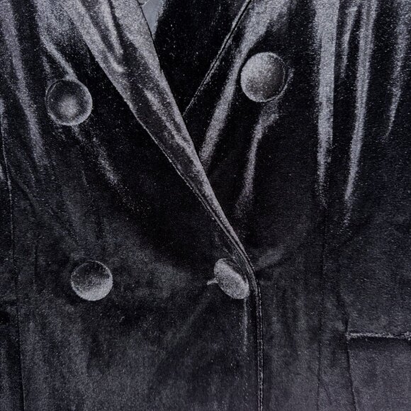 Killstar Womens Shadowborne Coat Sz XL Black Velvet Maxi Full Length Goth NWT - Picture 11 of 13